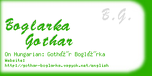 boglarka gothar business card